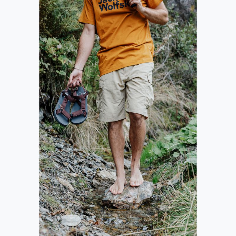 Herrensandalen Jack Wolfskin Taiga dark mahogany 8
