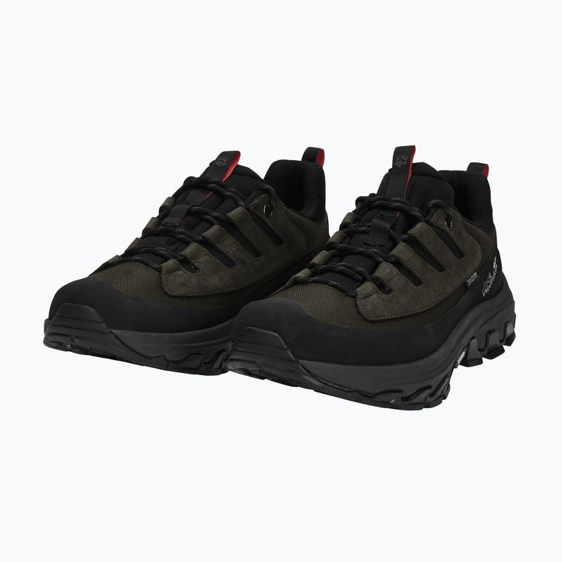 Herren-Trekkingstiefel Jack Wolfskin Apex Hike Texapore Low obsidian moss 2