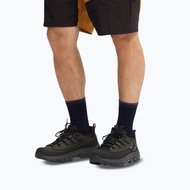 Herren-Trekkingstiefel Jack Wolfskin Apex Hike Texapore Low obsidian moss 8