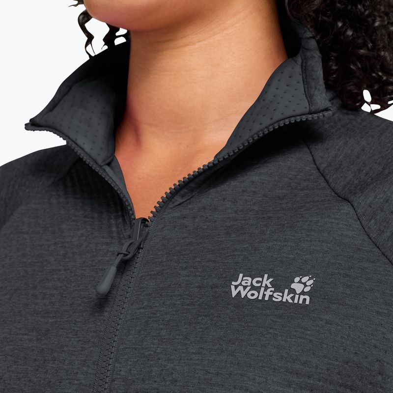 Fleecejacke für Damen Jack Wolfskin Anytrail Full Zip phantom 4