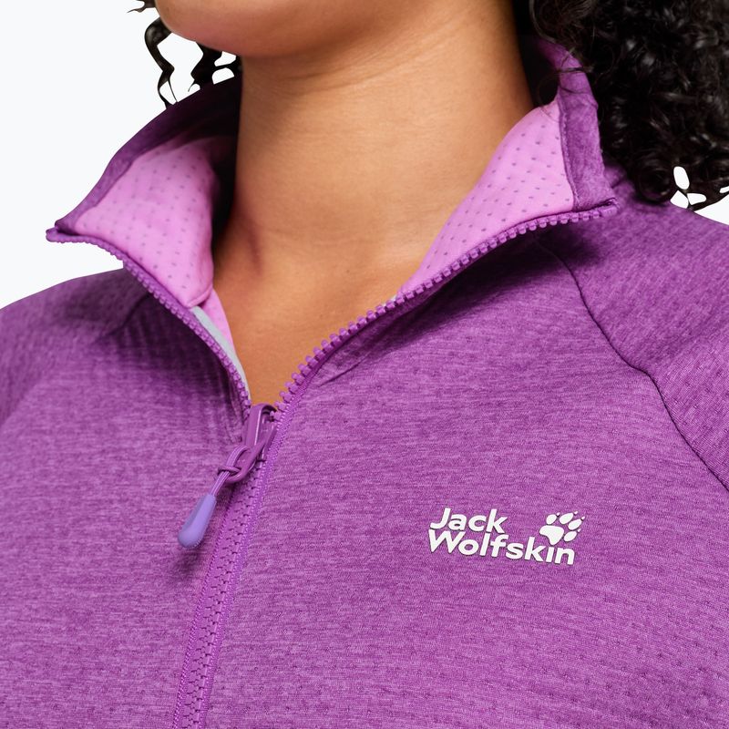 Fleecejacke für Damen Jack Wolfskin Anytrail Full Zip freesia 4