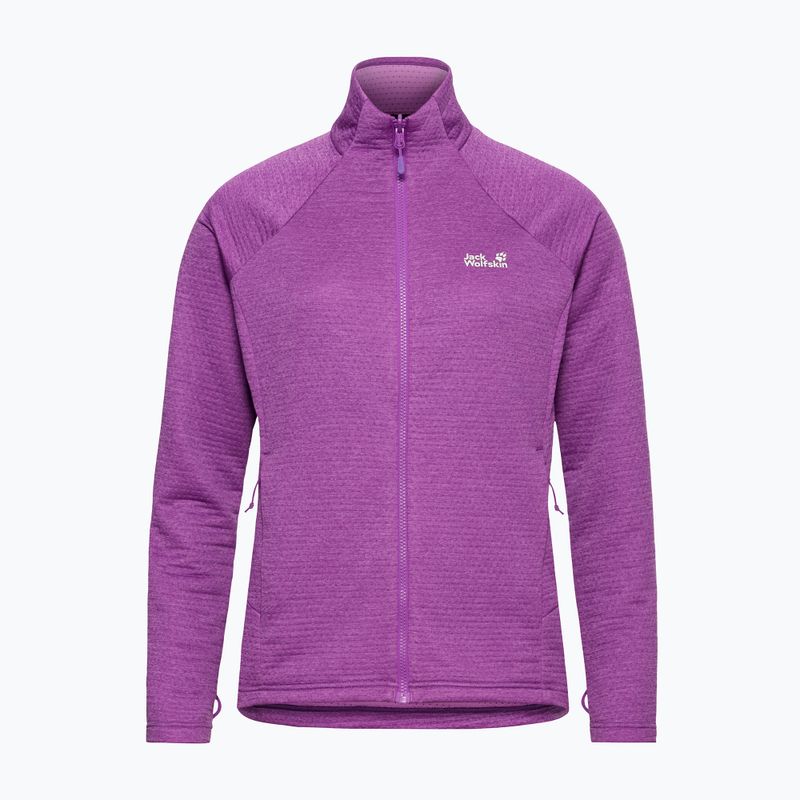 Fleecejacke für Damen Jack Wolfskin Anytrail Full Zip freesia 7