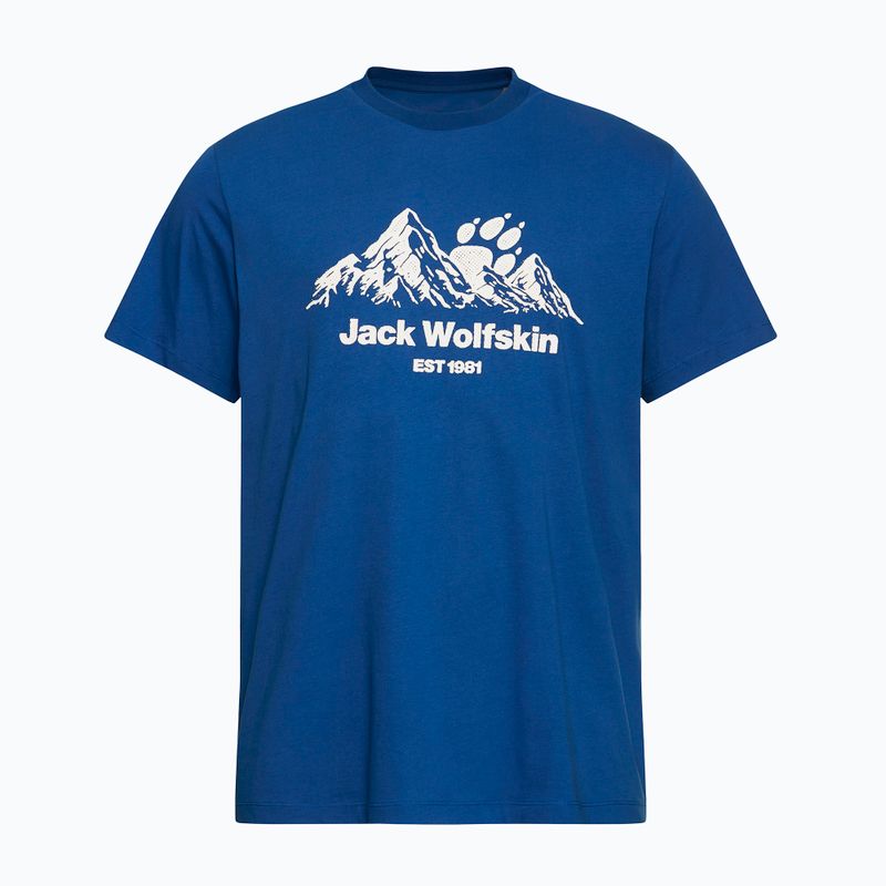 Herren T-Shirt Jack Wolfskin Carefree blue orchid 5
