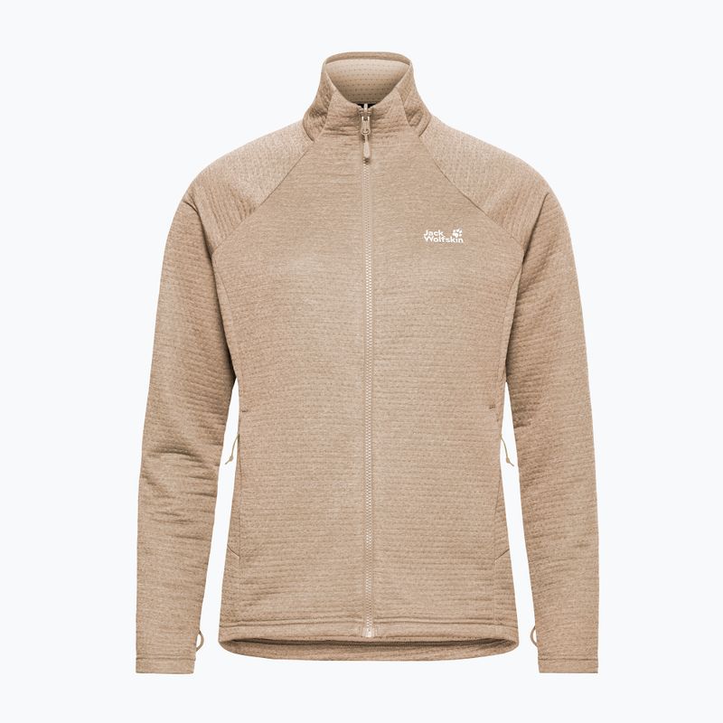 Fleecejacke für Damen Jack Wolfskin Anytrail Full Zip oat 7