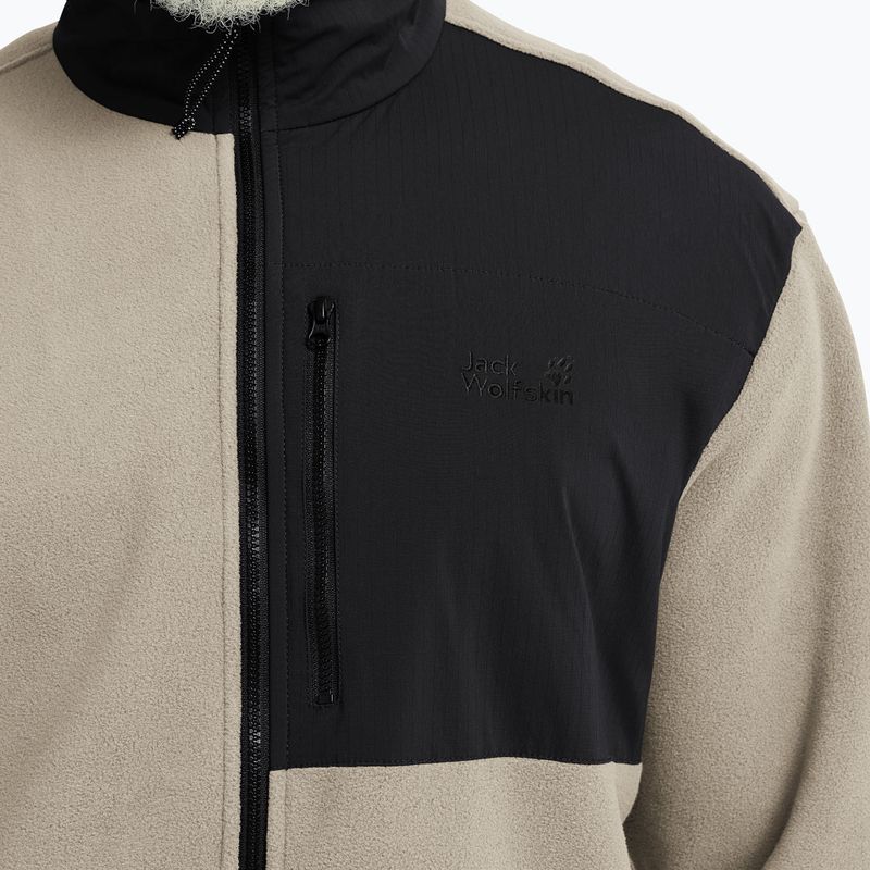 Fleecejacke für Herren Jack Wolfskin Sumetro Full Zip oyster 5