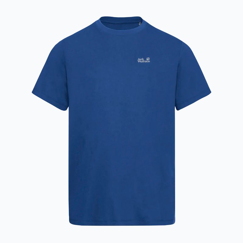 Herren T-Shirt Jack Wolfskin Essential blue orchid 5