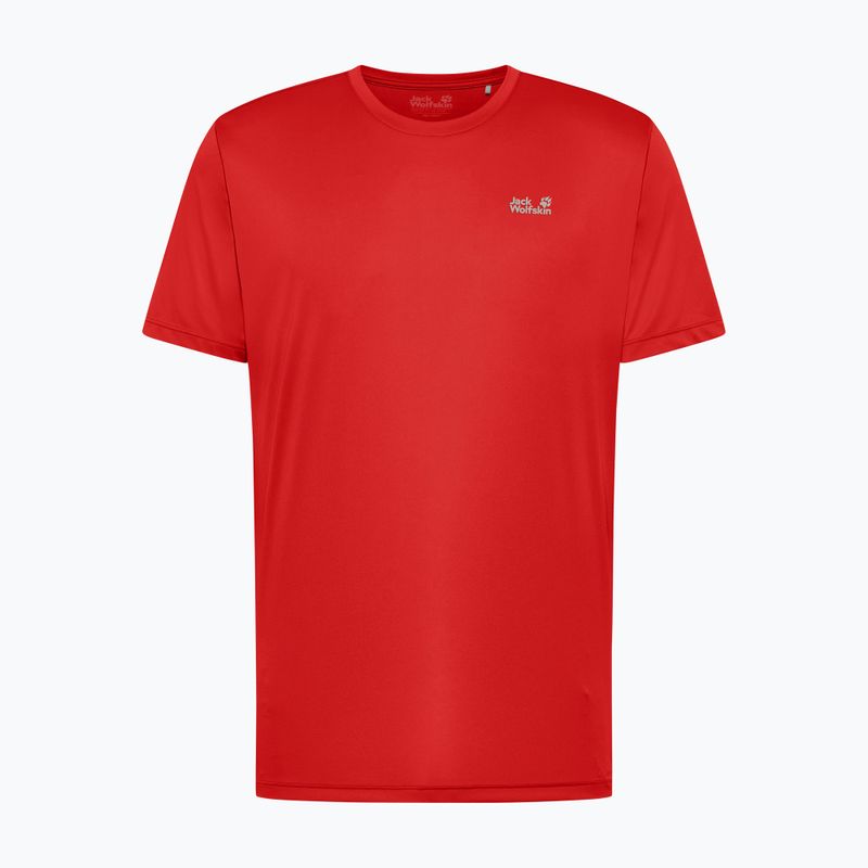 Herren Trekking T-Shirt Jack Wolfskin Tech T siren red 6