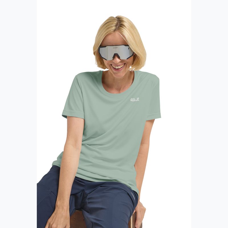 Trekkingshirt Damen Jack Wolfskin Tech T green zinnia 4