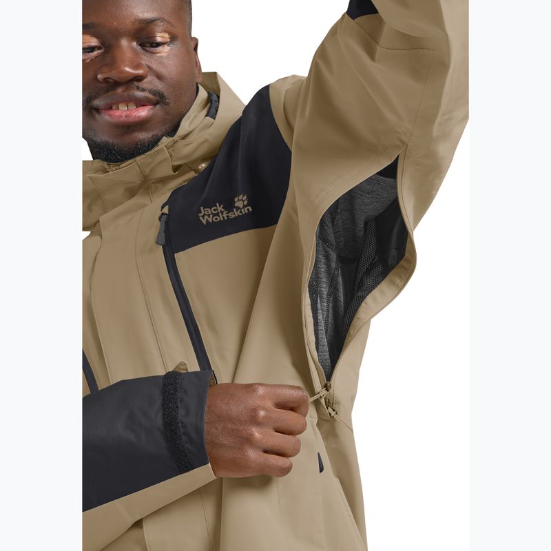 Regenjacke Herren Jack Wolfskin Jasper 2L hazel wood 5