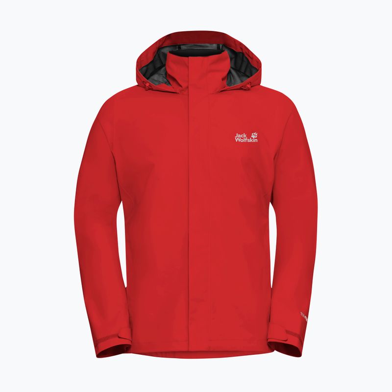 Regenjacke Herren Jack Wolfskin Trailtime 2L siren red 7