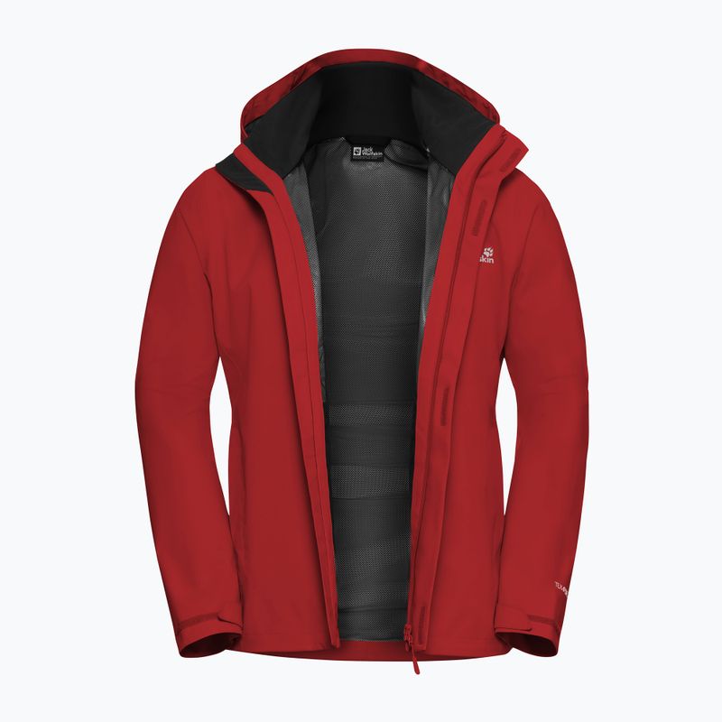 Regenjacke Herren Jack Wolfskin Trailtime 2L siren red 8