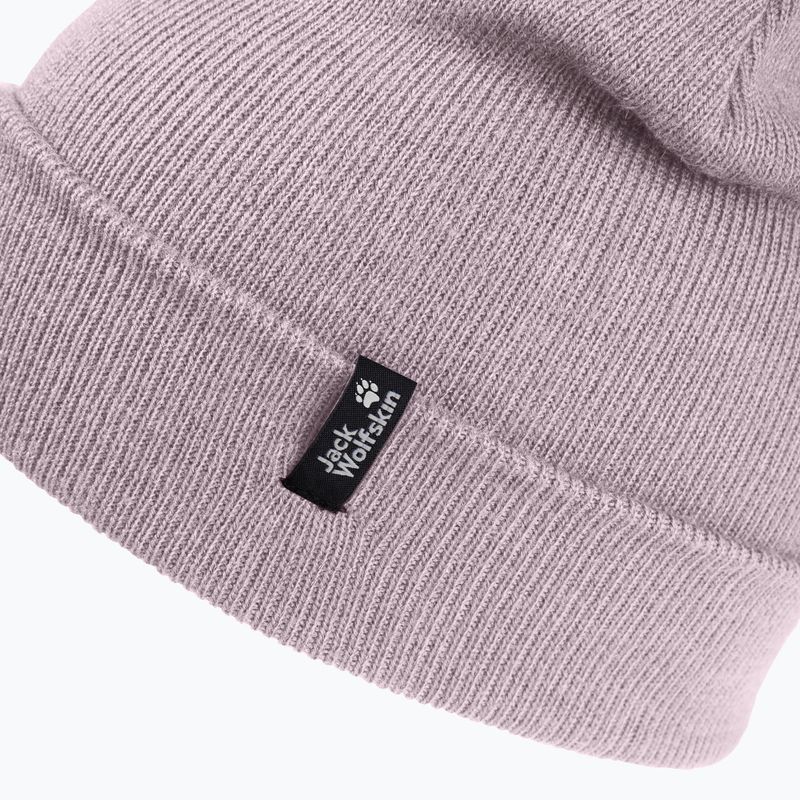 Wintermütze Jack Wolfskin Rib dusty blush 3