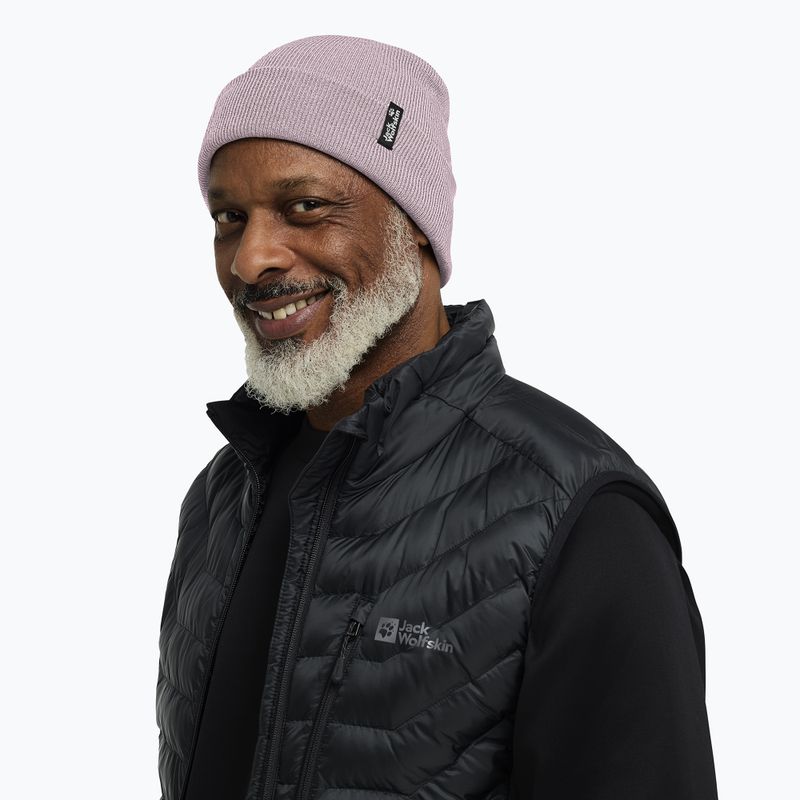 Wintermütze Jack Wolfskin Rib dusty blush 6