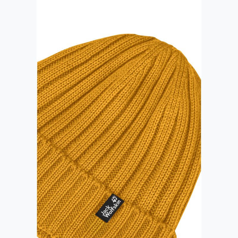 Wintermütze Jack Wolfskin Rib Knit burly yellow jw 3