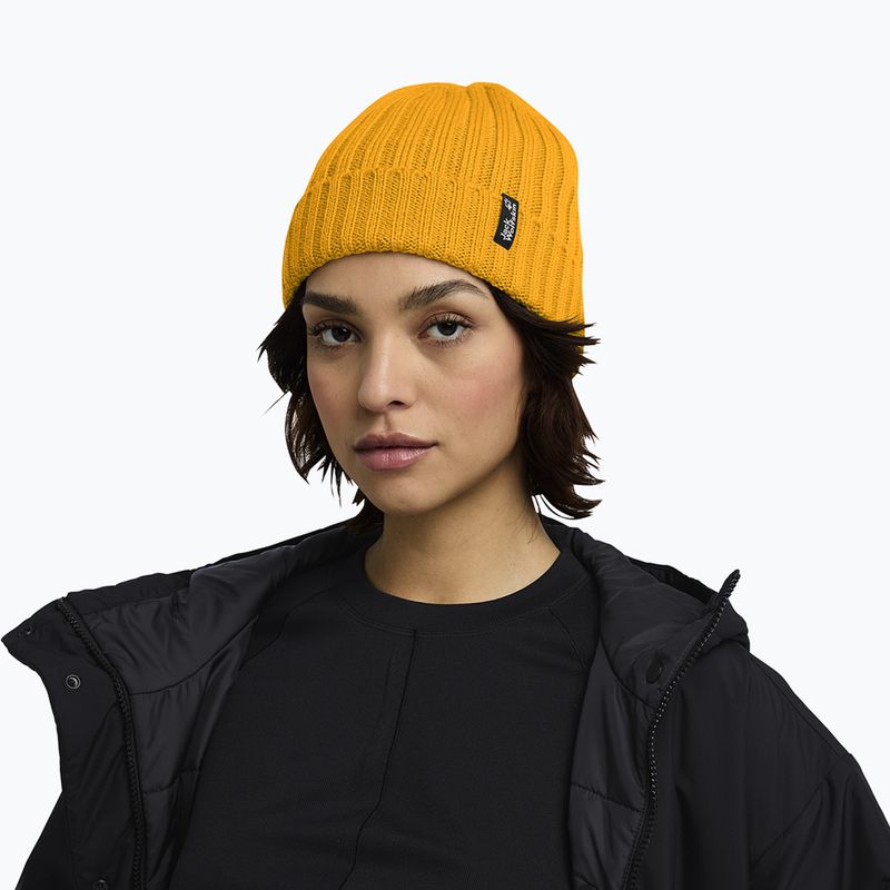 Wintermütze Jack Wolfskin Rib Knit burly yellow jw 6