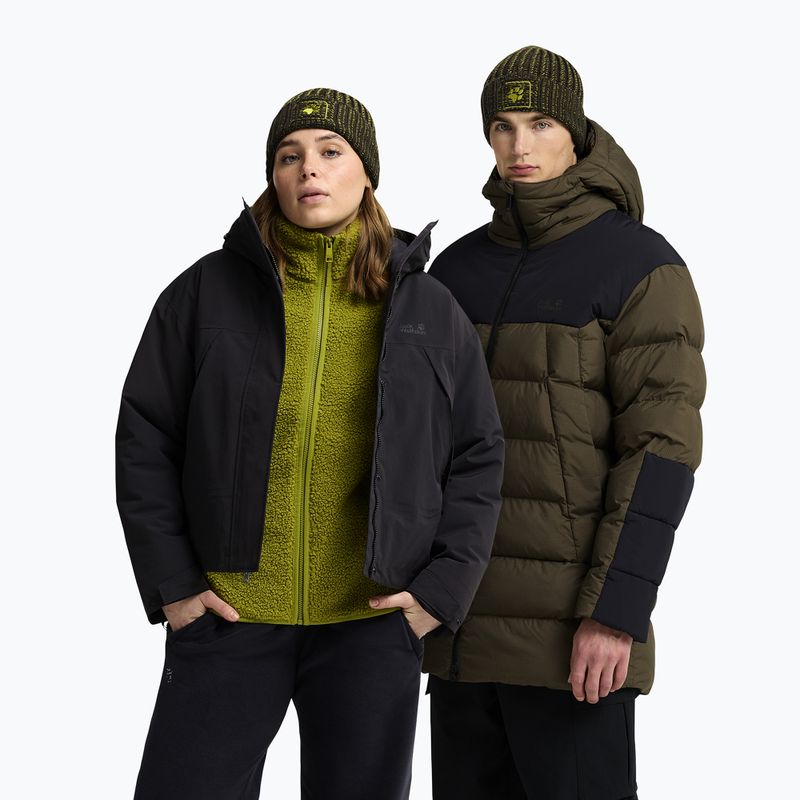 Wintermütze Jack Wolfskin Badge Beanie obsidian moss 4