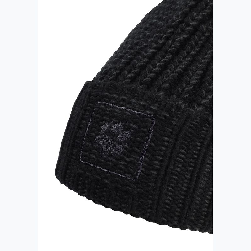Wintermütze Jack Wolfskin Badge Beanie black 3