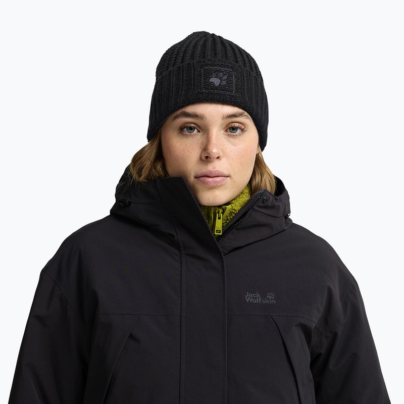 Wintermütze Jack Wolfskin Badge Beanie black 5