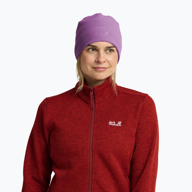 Wintermütze Jack Wolfskin Real Stuff Beanie vivid orchid 4