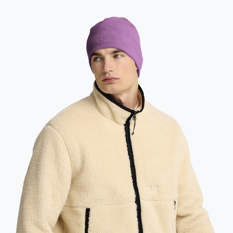 Wintermütze Jack Wolfskin Real Stuff Beanie vivid orchid 5