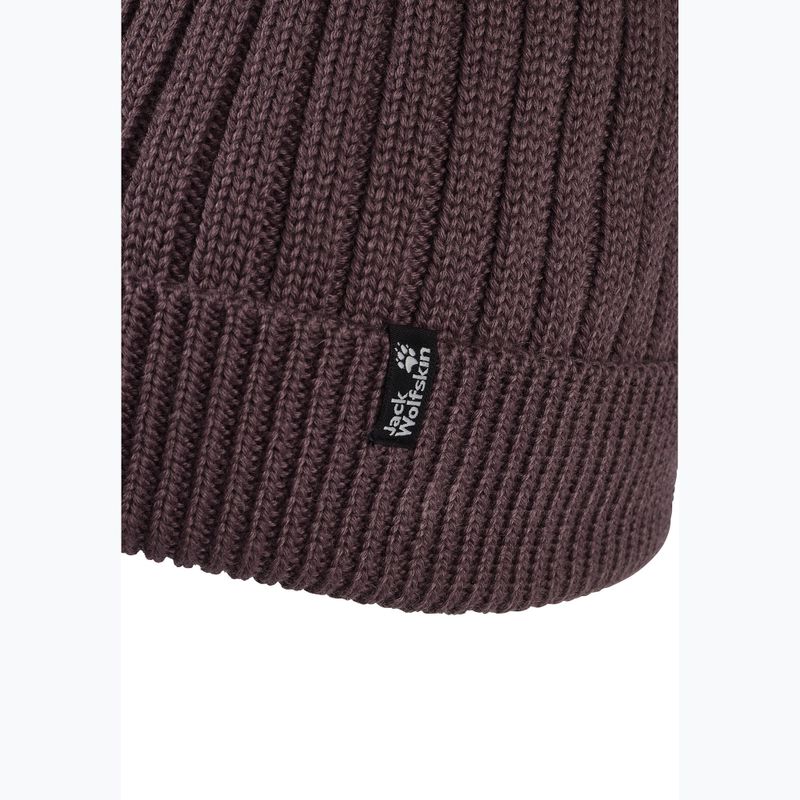 Wintermütze Jack Wolfskin Pom Pom Beanie sheer plum 3