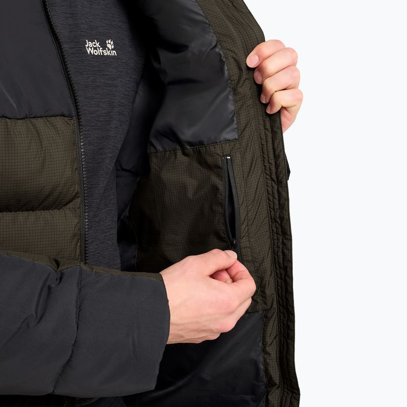 Gefütterte Herrenjacke Jack Wolfskin Icy Hollow Hooded obsidian moss 5