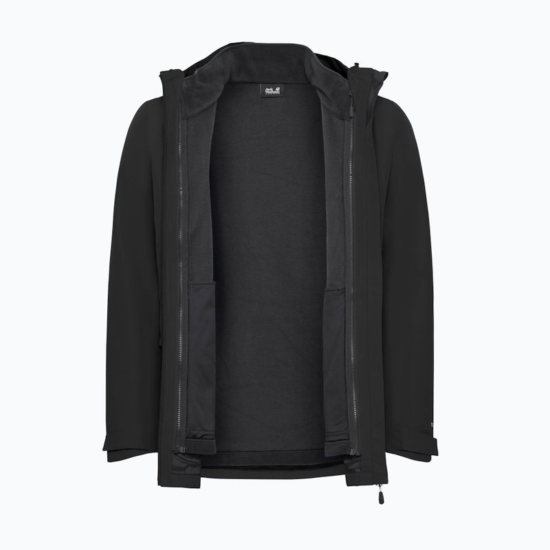 3‑in‑1 Herrenjacke Jack Wolfskin Stonetrail 3In1 black 12
