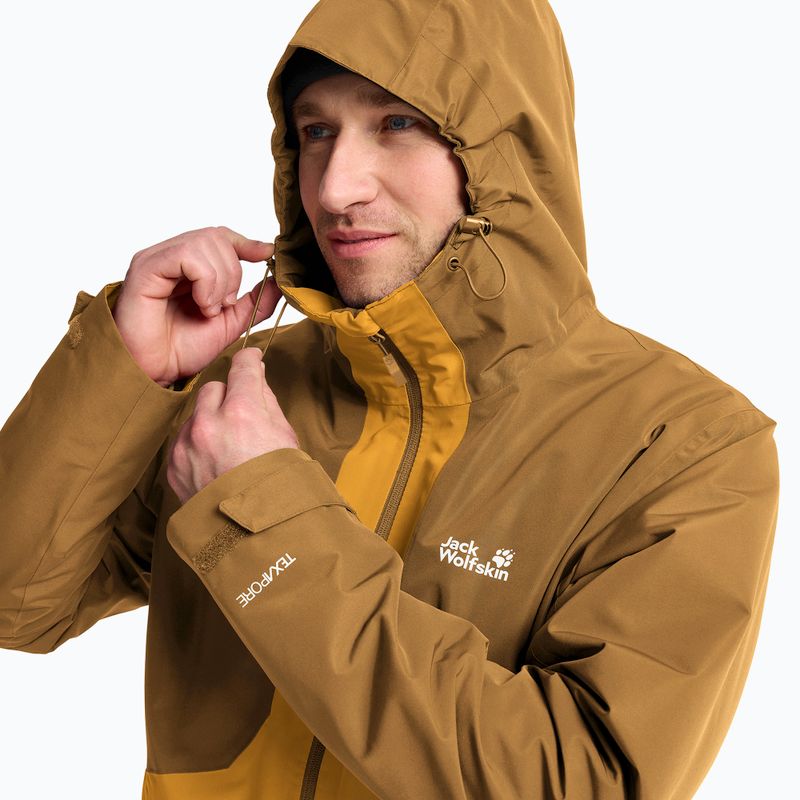 3‑in‑1 Herrenjacke Jack Wolfskin Stonetrail 3In1 burly yellow jw 7