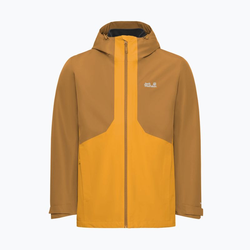 3‑in‑1 Herrenjacke Jack Wolfskin Stonetrail 3In1 burly yellow jw 10