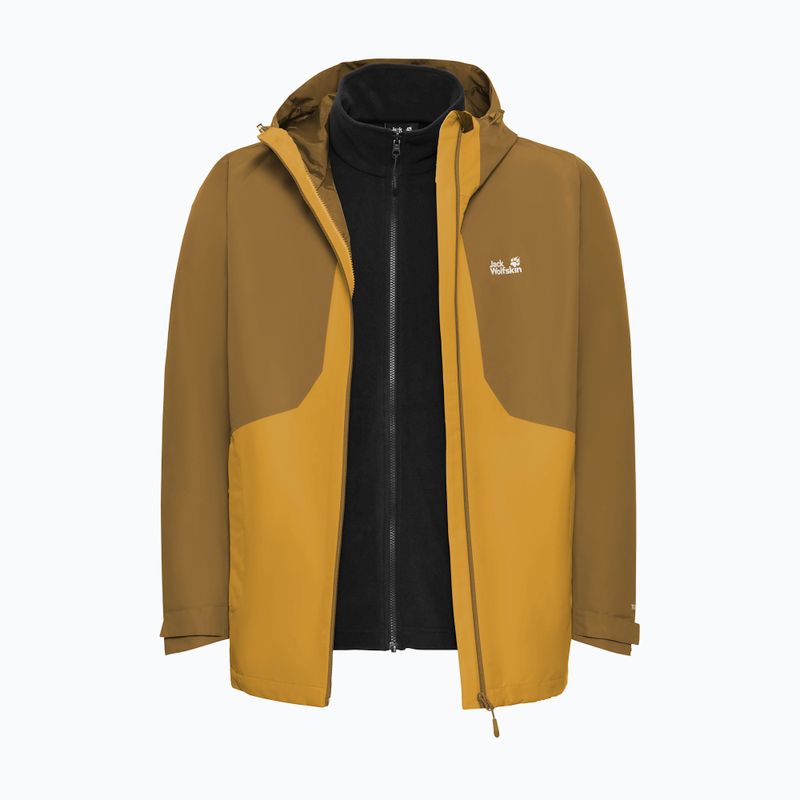 3‑in‑1 Herrenjacke Jack Wolfskin Stonetrail 3In1 burly yellow jw 12
