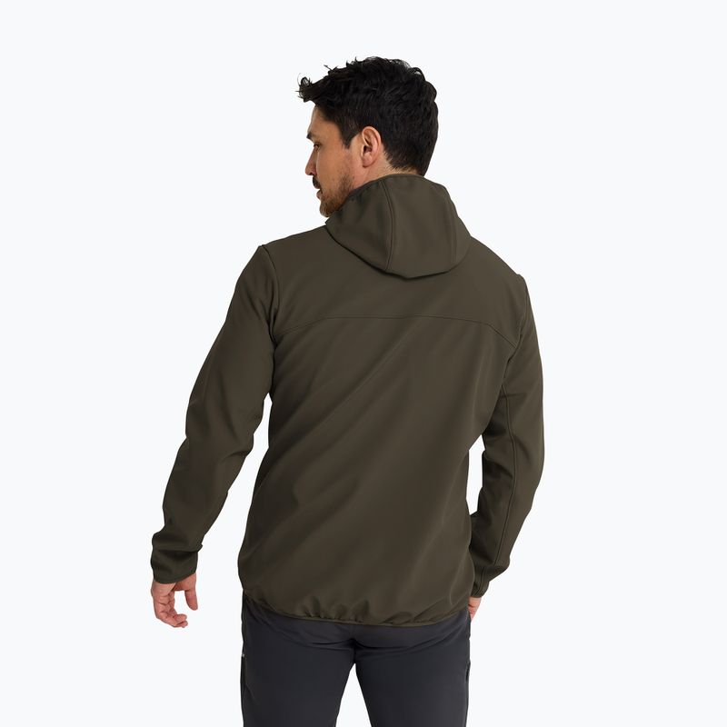 Herren-Windjacke Jack Wolfskin Wild Winds Hooded obsidian moss 3