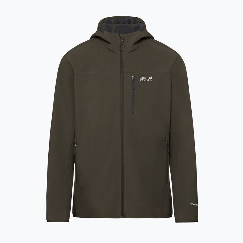Herren-Windjacke Jack Wolfskin Wild Winds Hooded obsidian moss 8
