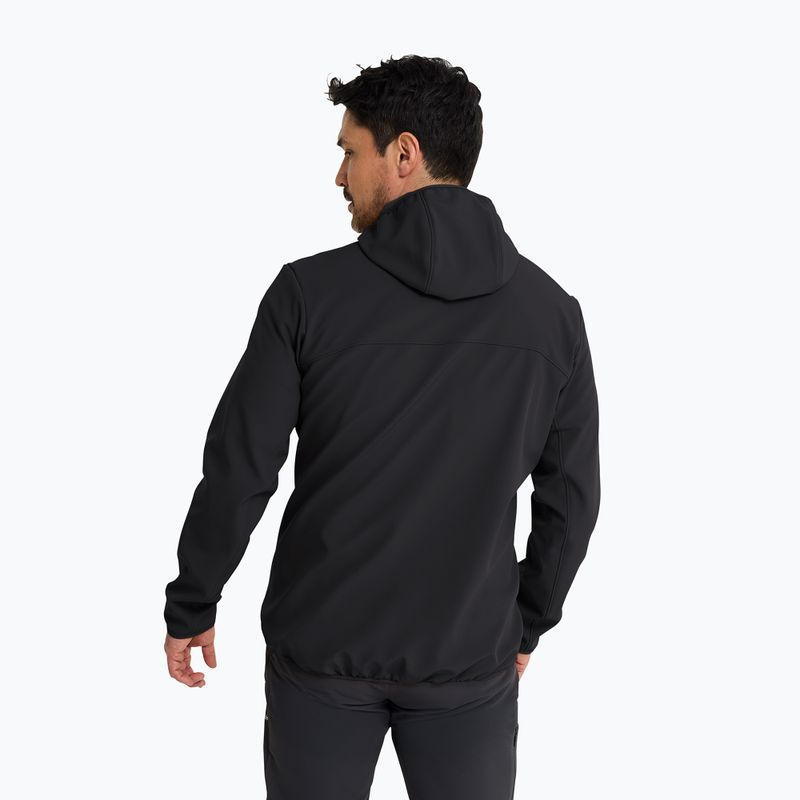 Herren-Windjacke Jack Wolfskin Wild Winds Hooded black 2