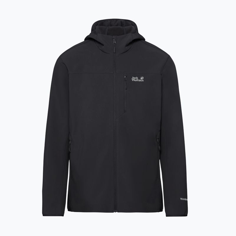 Herren-Windjacke Jack Wolfskin Wild Winds Hooded black 8