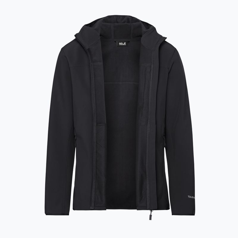 Herren-Windjacke Jack Wolfskin Wild Winds Hooded black 10