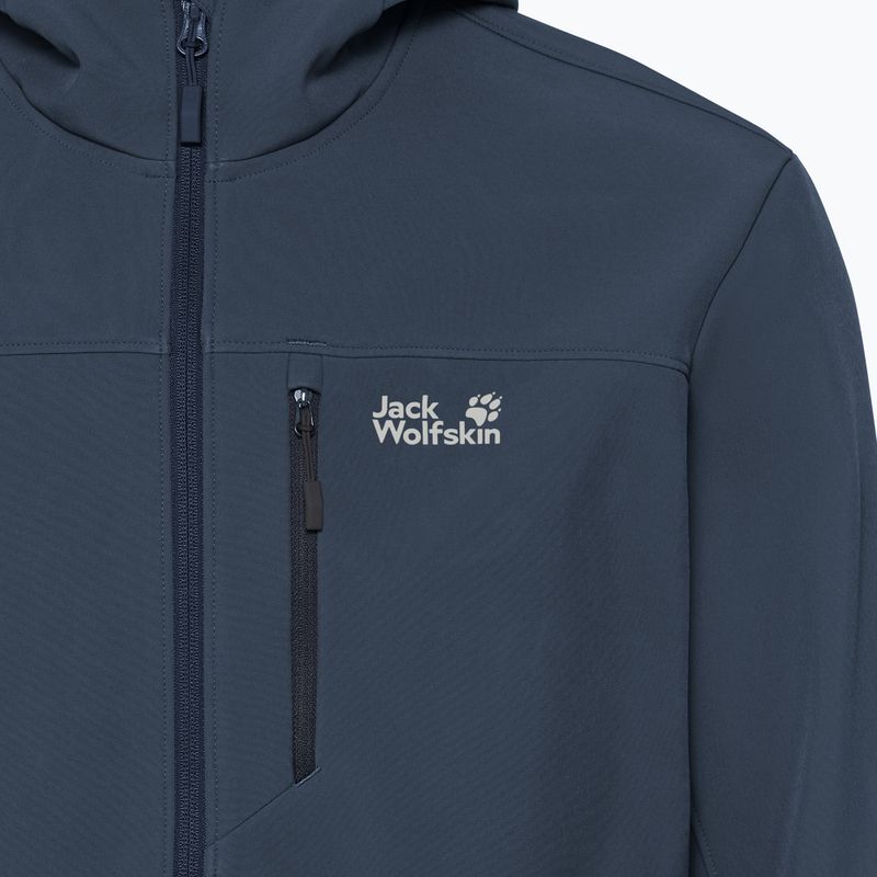 Herren-Windjacke Jack Wolfskin Wild Winds Hooded midnight sky 6