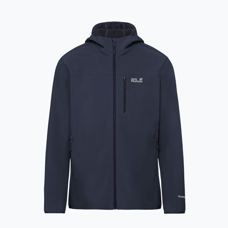 Herren-Windjacke Jack Wolfskin Wild Winds Hooded midnight sky 8