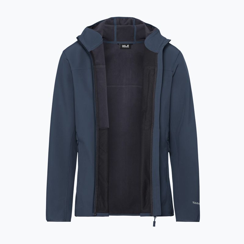Herren-Windjacke Jack Wolfskin Wild Winds Hooded midnight sky 9