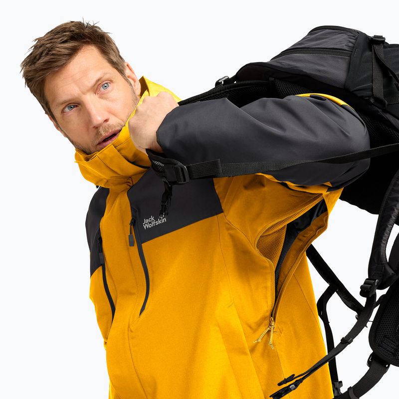 Herren-Regenjacke Jack Wolfskin Jasper Pro 2L burly yellow jw 4