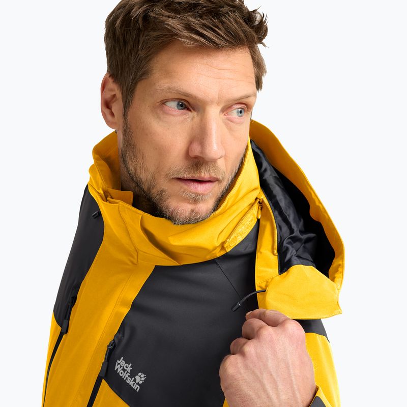 Herren-Regenjacke Jack Wolfskin Jasper Pro 2L burly yellow jw 5