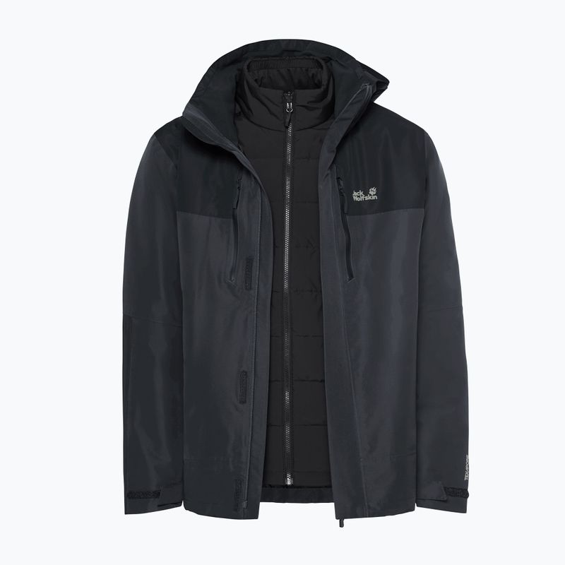 3‑in‑1 Herrenjacke Jack Wolfskin Jasper Pro 3IN1 phantom 12