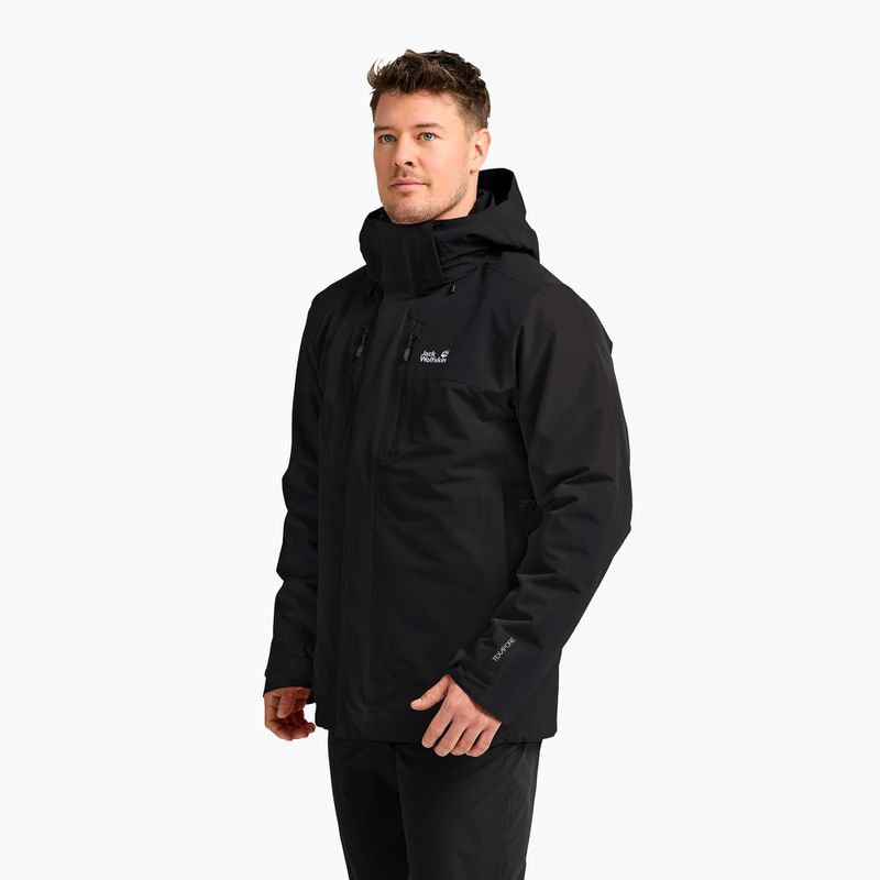 3‑in‑1 Herrenjacke Jack Wolfskin Jasper Pro 3IN1 black 4