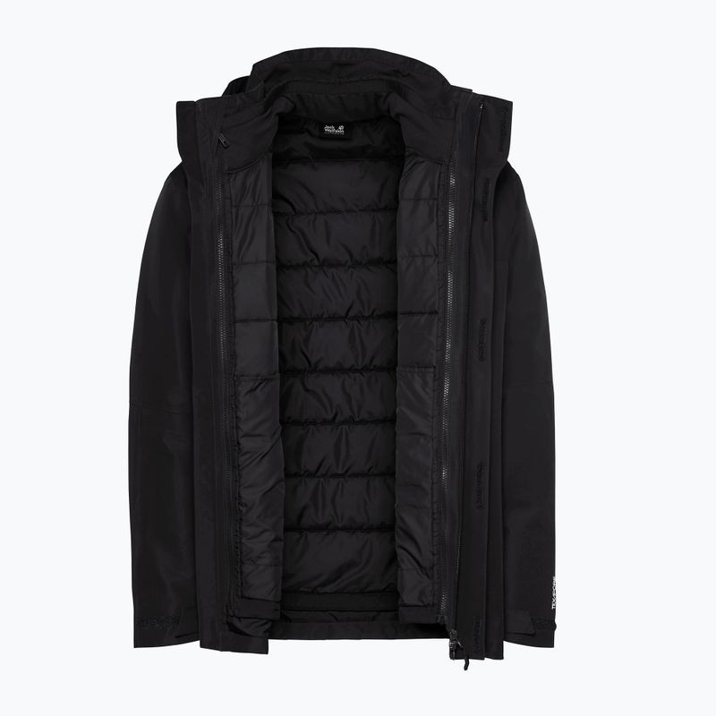 3‑in‑1 Herrenjacke Jack Wolfskin Jasper Pro 3IN1 black 11