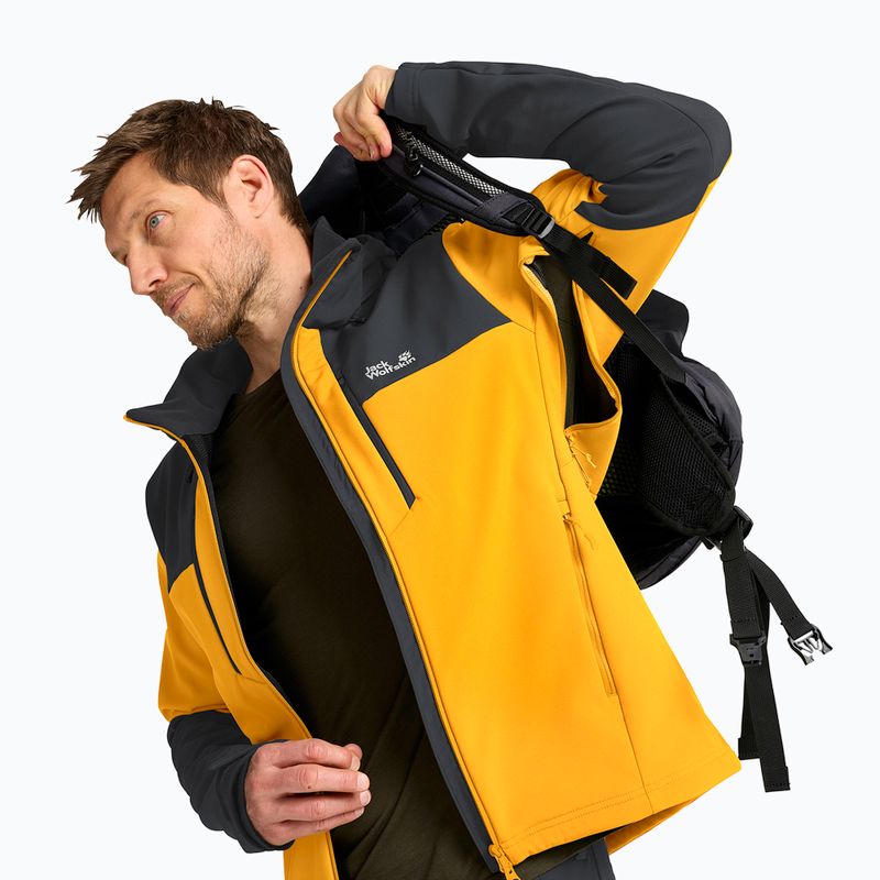 Herren-Windjacke Jack Wolfskin Jasper burly yellow jw 4