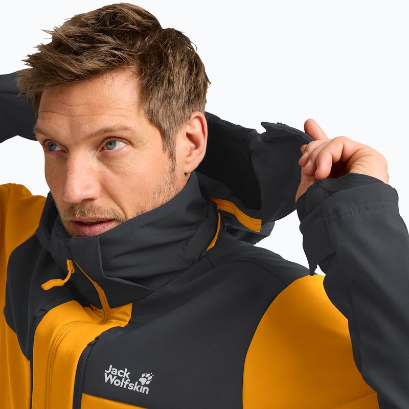 Herren-Windjacke Jack Wolfskin Jasper burly yellow jw 6