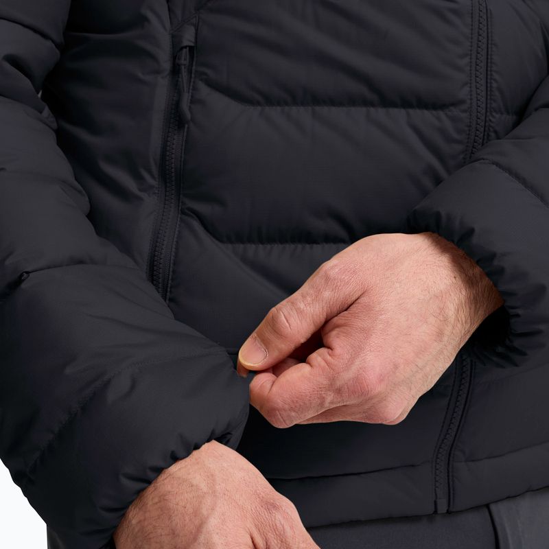 Herren-Daunenjacke Jack Wolfskin Wild Pass Down Hoody black 5