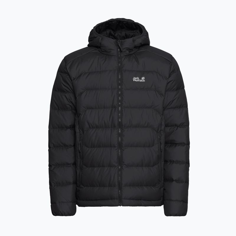 Herren-Daunenjacke Jack Wolfskin Wild Pass Down Hoody black 7