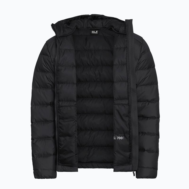 Herren-Daunenjacke Jack Wolfskin Wild Pass Down Hoody black 9