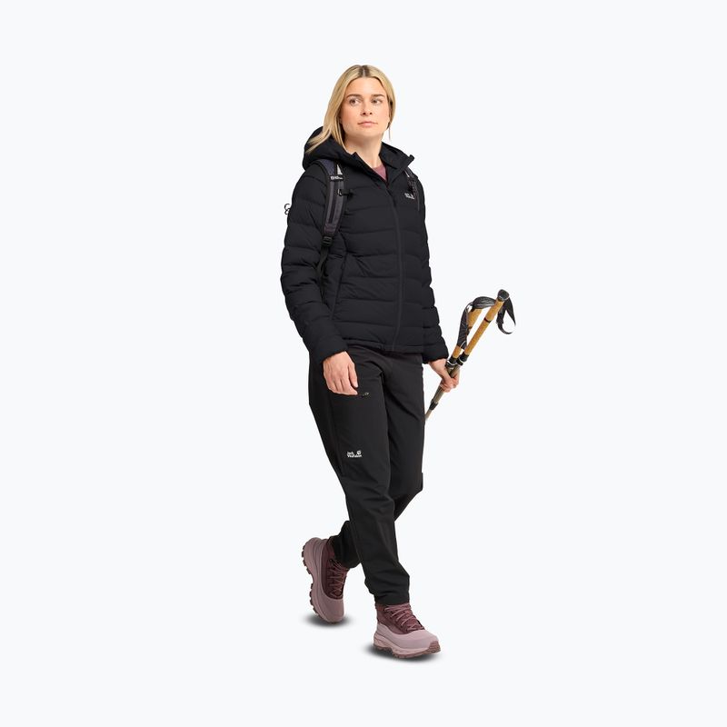 Damen-Daunenjacke Jack Wolfskin Wild Pass Down Hoody Rds black 2