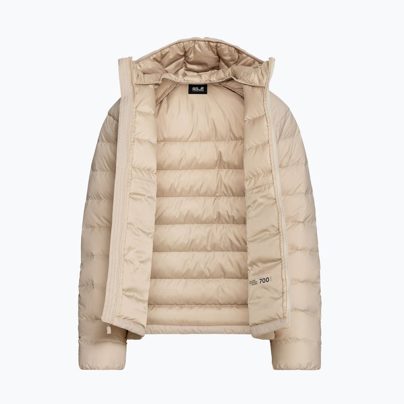Damen-Daunenjacke Jack Wolfskin Wild Pass Down Hoody Rds oyster 8